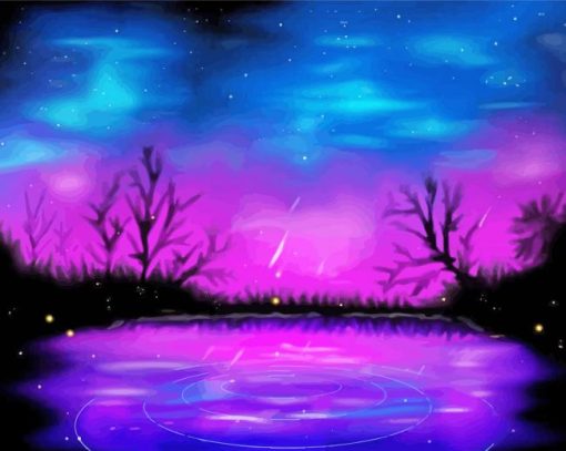 Purple Night Art paint by number