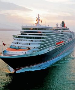 Queen Elizabeth Cruise Ship paint by number