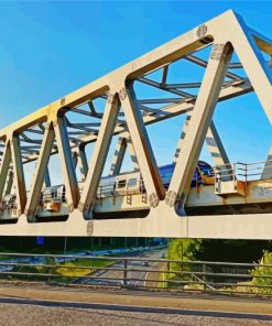 Rail Bridge paint by number