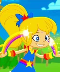 Rainbow Brite paint by number