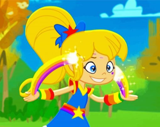 Rainbow Brite paint by number