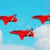 Red Arrows Jets paint by number