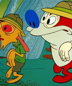 Ren And Stimpy paint by number