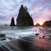 Rialto Beach Sunset paint by number