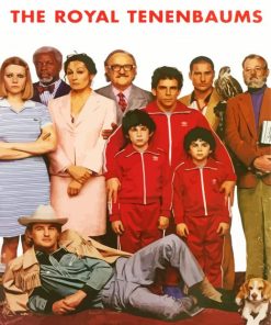 Royal Tenenbaum Film paint by number