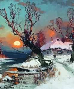 Russian Landscape Art paint by number