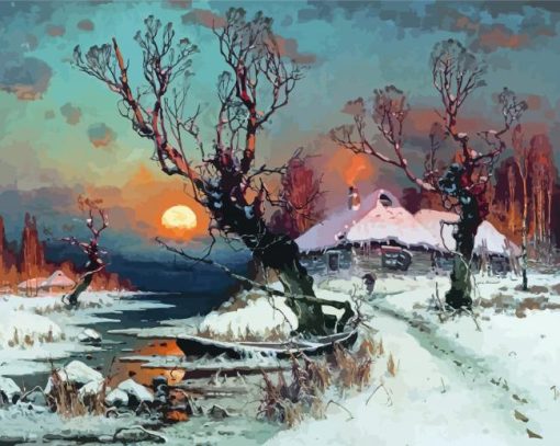 Russian Landscape Art paint by number