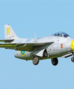 Saab 29 Tunnan paint by number