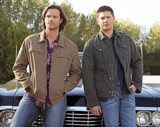 Sam And Dean Winchester paint by number