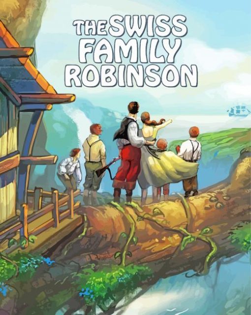 Swiss Family Robinson Poster paint by number