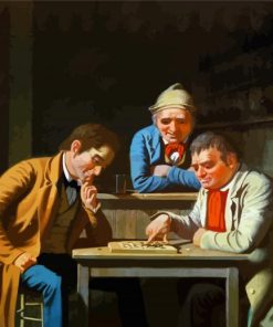 The Checker Players George Caleb Bingham paint by number