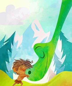 The Good Dinosaur Cartoon paint by number