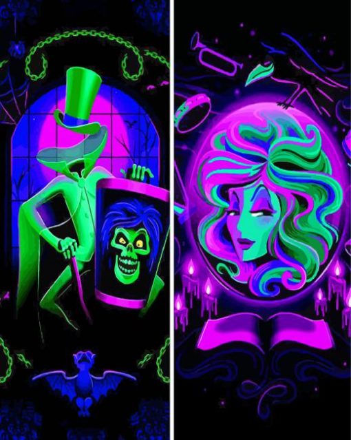 The Haunted Mansion paint by number