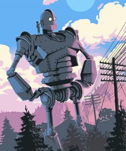 The Iron Giant Robot paint by number