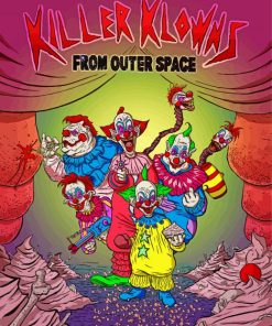 The Killer Klowns From Outer Space paint by number