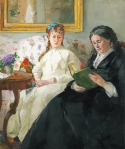 The Mother And Sister Of The Artist By Berthe Morisot paint by number