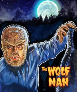 The Wolf Man Poster paint by number