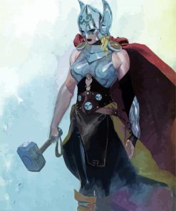 Thor Woman paint by number