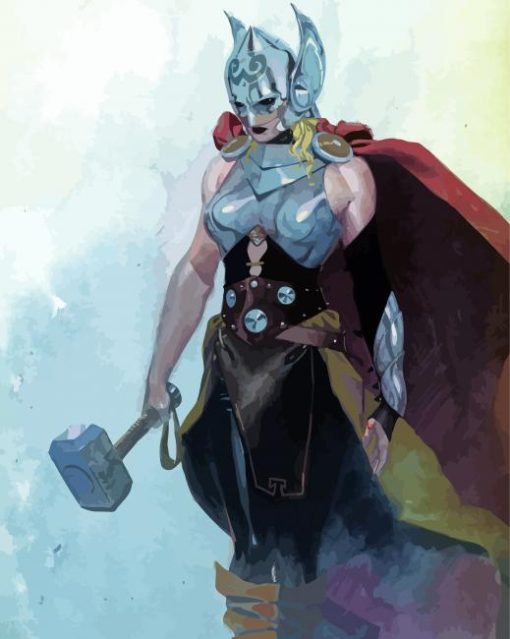 Thor Woman paint by number