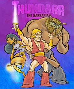 Thundarr The Barbarian Animation Poster paint by number