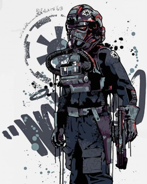 Tie Fighter Pilot paint by number