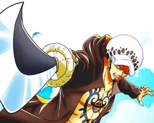 Trafalgar Law One Piece Character paint by number