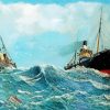 Trawlers In Storm paint by numbr