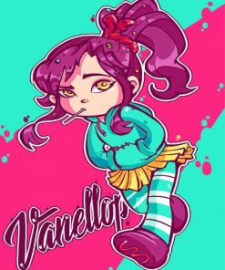 Vanellope Von Schweetz Animation Character paint by number