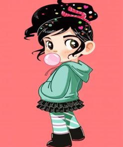 Vanellope Von Schweetz Character paint by number