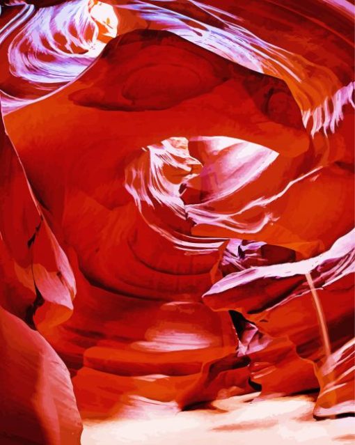 Vermilion Caves paint by number