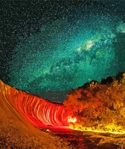 Wave Rock At Night paint by number