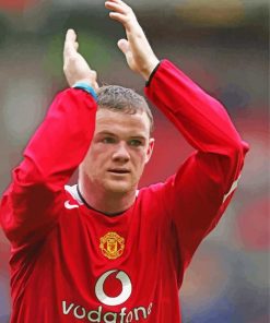 Wayne Rooney Manchester Player paint by number