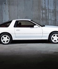 White Toyota Supra Mk3 Car paint by number