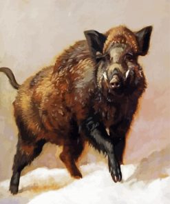 Wild Pig paint by number