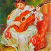 Woman Guitar paint by number