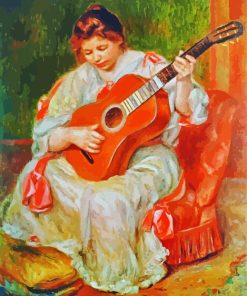 Woman Guitar paint by number