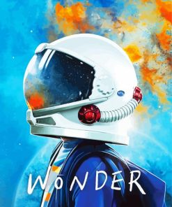 Wonder Auggie With Helmet paint by number