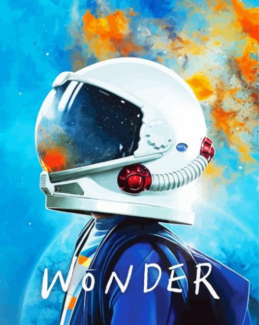 Wonder Auggie With Helmet paint by number