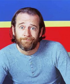 Young George Carlin paint by number