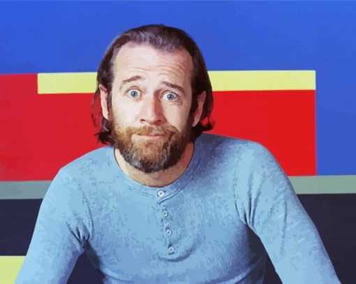 Young George Carlin paint by number