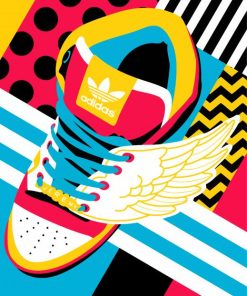 Adidas Shoe Pop Art paint by number