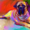 Aesthetic Bull Mastiff paint by number