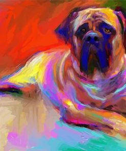 Aesthetic Bull Mastiff paint by number