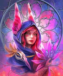 Aesthetic Xayah paint by number