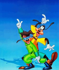 Aesthetic Goofy Movie Characters paint by number