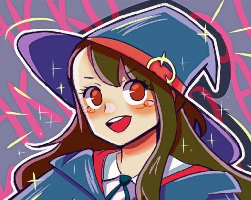 Aesthetic Little Witch Academia paint by number