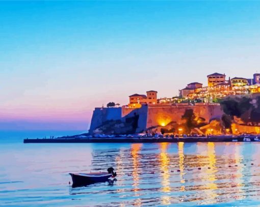 Beautiful Ulcinj City paint by number