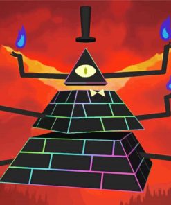 Black Bill Cipher paint by number