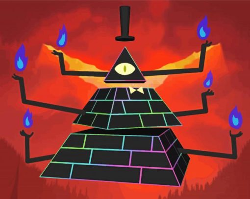 Black Bill Cipher paint by number