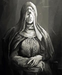 Black And White Sister Friede paint by number